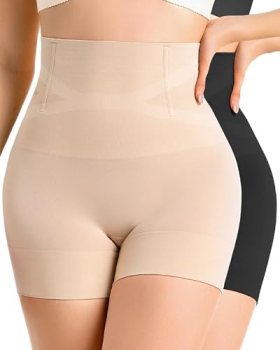 ForeverShaper Tummy Control Shapewear Shorts for Women High Waist Seamless Body