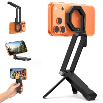 LULULOOK Rugged Magnetic Phone Tripod Stand for iPhone/Pixel 10