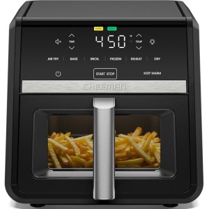 Chefman Air Fryer 9 Qt | TurboFry 7-in-1 High-Powered 450°F Cooking for Crispier