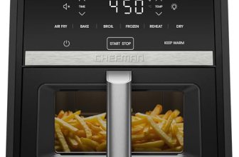 Chefman Air Fryer 9 Qt | TurboFry 7-in-1 High-Powered 450°F Cooking for Crispier
