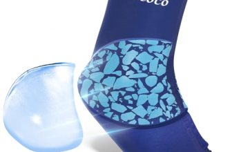 Andecoco Ankle Ice Pack Wrap Reusable Foot Ice Pack Compression Freeze Sleeve fo