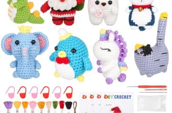 8Pcs Crochet Kit for Beginners, 2026 Great Christmas Gift for Crochet Lovers, DI