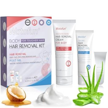 Watofun Body Hair Removal Cream for Women with Aloe Gel for Sensitive Skin