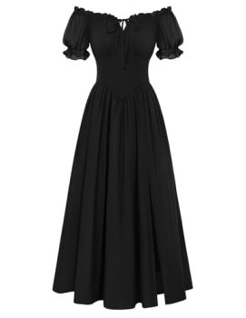 Scarlet Darkness Corset Dress for Women Off Shoulder Renaissance Costume Short S