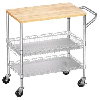 WDT 3 Tier Rolling Kitchen Carts with Wheels
