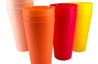 WEXINHAO 32 oz Large Plastic Cups Reusable