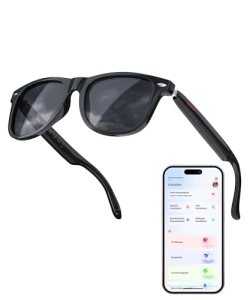 GLOSSIA Smart AI Glasses with Auto-On Wear Detection