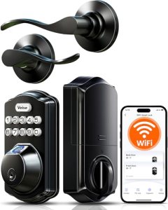Veise VE012W-B Wi-Fi Fingerprint Smart Lock with Handle Set