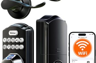 Veise VE012W-B Wi-Fi Fingerprint Smart Lock with Handle Set
