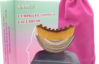 XINARIO Lymphatic Contour Face Brush for Sculpting & De-Puffing