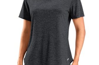 Viodia Womens Workout Tops Full Back Coverage Athletic Shirt UPF 50+ Quick Dry S