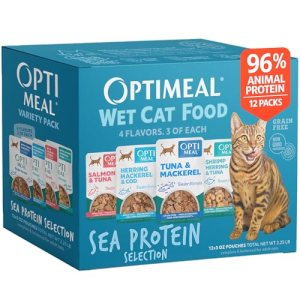 Optimeal Wet Cat Food Variety Pack – Sea Protein Selection