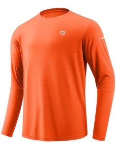 Men’s Sun Protection Long Sleeve Shirts UPF 50+ Rash Guard Swim Lightweight Cool