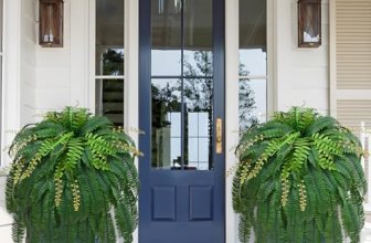 Livole 2 Pcs 67″ Fake Ferns Large Artificial Plants Outdoor