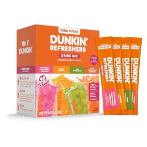 Dunkin’ Zero Sugar Refreshers Singles To Go! Powdered Drink Mix