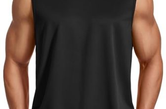 COOFANDY Men Muscle Tank Top Moisture Wicking Sleeveless T Shirts for Men Black