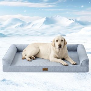COZY KISS Cooling Dog Bed for Extra Large Dogs