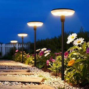 LETMY Solar Pathway Lights Outdoor