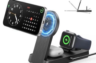 3 in 1 Magnetic Wireless for iPhone Charging Station: Foldable Portable Charger