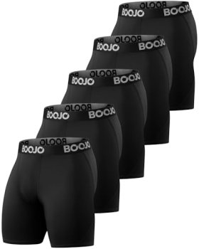BOOJO 5 Pack Compression Shorts for Men