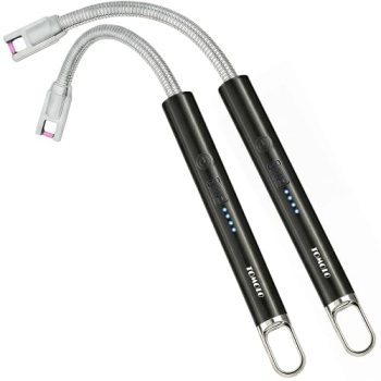 TOMOLO Electric Candle Lighter, Long Flexible Neck Lighter with Safety Switch, W