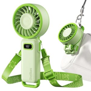 Diveblues Portable Turbo Fan, 100 Speed Handheld Fan with Strong Airflow
