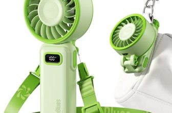 Diveblues Portable Turbo Fan, 100 Speed Handheld Fan with Strong Airflow