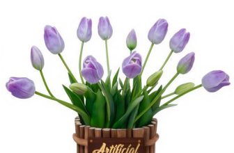 ucky Light Purple15PCS 15.75″ Artificial Tulips