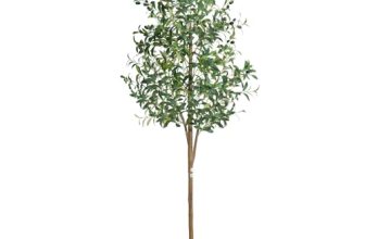 Sillaff Olive Tree 6FT Fake Tree Faux Plants Indoor with Pot Artificial Tree Nea