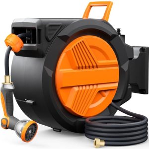 Retractable Garden Hose Reel 1/2” x 100ft