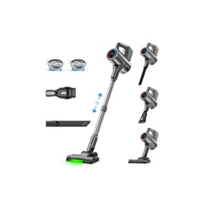 Cordless Vacuum Cleaner, 500W/40KPA Lightweight Stick Vacuum up to 40 mins Runti