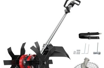 Cordless 2-in-1 Tiller Cultivator & Weed Wacker Compatible with Dewalt 20V Batte