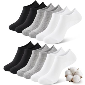 SukModen No Show Socks Women Men Non Slip Invisible Liners for Flats Breathable