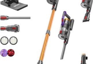 KIPMAX Cordless Vacuum Cleaner,Upgraded 650W/55KPA/70Mins/With No-Drill Charging