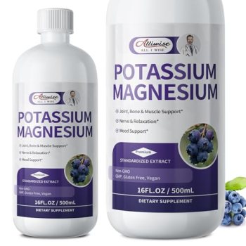 Potassium Magnesium Supplement Liquid-High Absorption Liquid Magnesium & Potassi