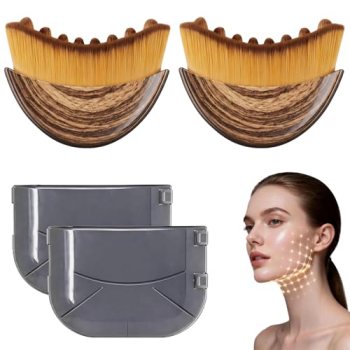 2Pcs Lymphatic Contour Face Brush