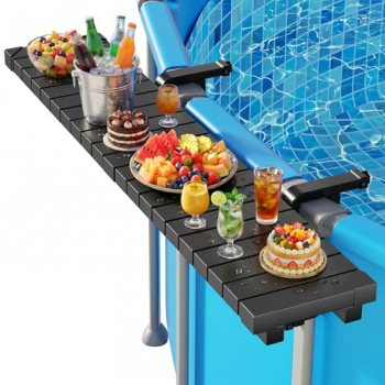 Kompoll Pool Bar Heavy Duty & Stable Poolside Bar for Above Ground Pool