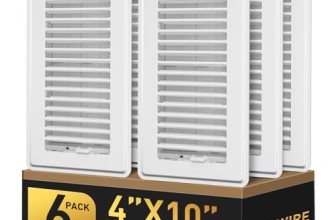 4×10 Floor Register White, Floor Vent Covers for Home Floor