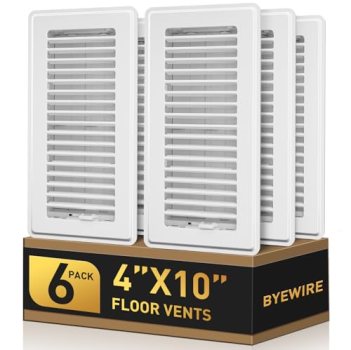 4×10 Floor Register White, Floor Vent Covers for Home Floor