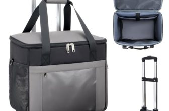 Amythe Rolling Teacher Tote Bag with 5-Wheel