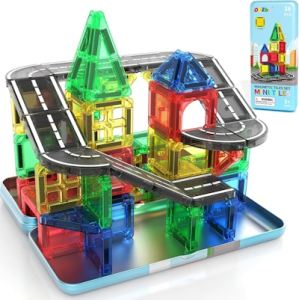 Mini Magnetic Tiles Set, 36 ct