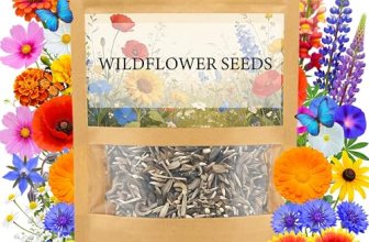 LUOJIBIE Wildflower Seeds Bulk, 10,000+ Flowers Seeds for Planting Outdoor, 16 V
