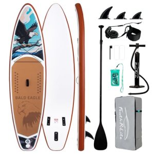 FEATH-R-LITE Inflatable Paddle Board Stand Up Paddleboards for Adults SUP with P