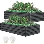DWVO 2pcs 8 x 4 x 1 FT Raised Garden Bed Kit