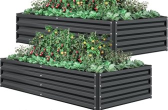 DWVO 2pcs 8 x 4 x 1 FT Raised Garden Bed Kit
