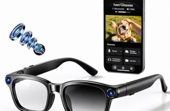 linktoonex AI Smart Glasses with Camera for Men Women