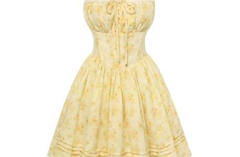 Scarlet Darkness Floral Corset Dress Summer Mini Dresses for Women Teens 2026 Gr