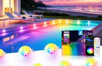 AHAWILL 150FT RGB Pool Lights for Inground & Above Ground Pools