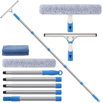 Mitclear 77” Professional Squeegee Window Cleaner Tool with Extension Pole