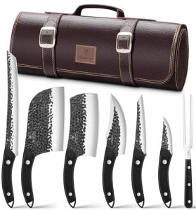 SANMEIHO 8 PCS Butcher Knife Set